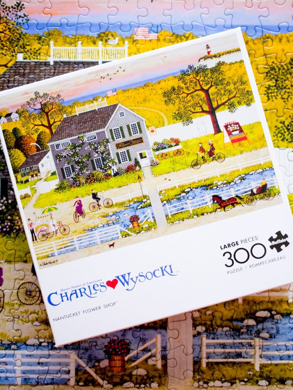 "Nantucket Flower Shop" Charles Wysocki (300) Piece Jigsaw Puzzle